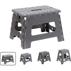 Arregui TB-022-G Small Folding Stool | Folding Stool for Children and Adults | Portable and Foldable Folding Stool | 150 kg Load Capacity | Stool for Kitchen, Bathroom, Camping, Garden | 22 cm High |