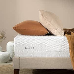 Zinus Bliss Foam Mattress, White, 180 x 200 cm
