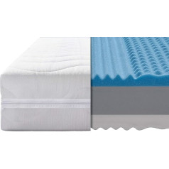 Benab Zero Mattress 18 cm (80 x 200) Chloe Active, PUR Foam with Polyform 7-Zone Profiling on Both Sides (H3/H4)