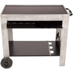 Somagic Perla Servierwagen, Schwarz/Grau
