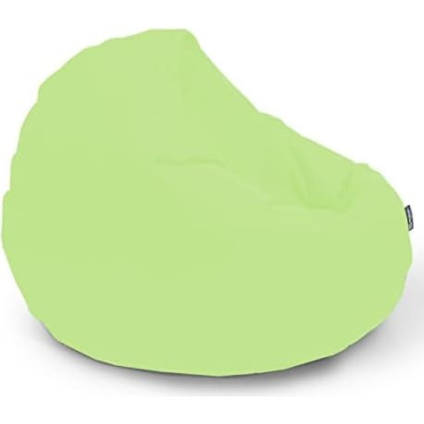 Bubibag Bean Bag, 2-in-1 Function Seat Cushion with EPS Polystyrene Filling, 32 Colours, Floor Cushion, Armchair, Sofa (125 cm, Lime)