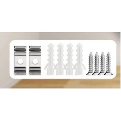 ‎Beloee BELOEE LED Under-Unit Light Kitchen Accessories Mounting Kit with 2 Clips and 2 Screws