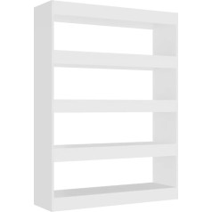 Vidaxl Bookcase Room Divider Standing Shelf Filing Shelf Wall Shelf Room Divider Storage Office Shelf Decorative Shelf White 100 x 30 x 135 cm