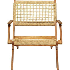 Kare Rio de Janeiro Folding Chair Acacia Beige 72.5 x 64 x 78 cm