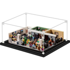 Icuanuty Acrylic Model Display Box/Display Case for Collector's Lego Display Box Dust Cover with Base for Free Display of Toys 35 x 30 x 15 cm-21336
