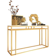 Generic Konsolentisch, Beistelltisch, Marmor-Eingangstisch, Konsole, moderner, minimalistischer Blumenständer, Hoteldekorationstisch, 31,4 x 11,8 x 31,4 Zoll