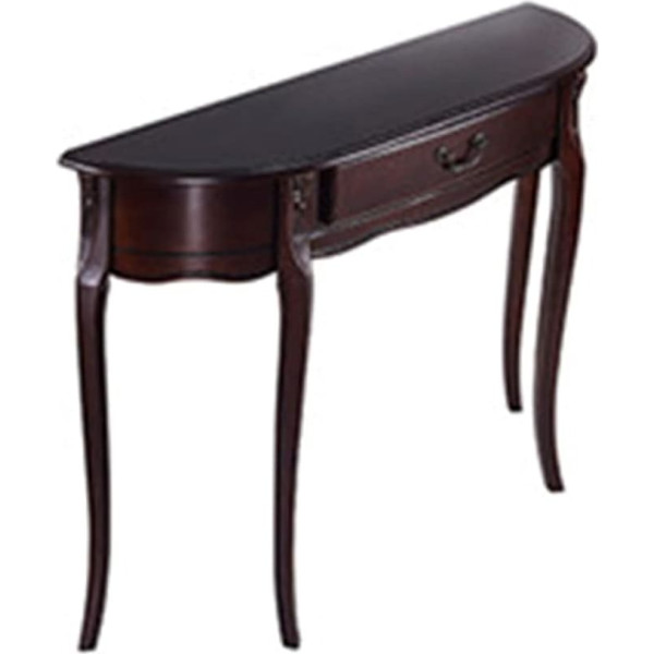 Generic Konsolentische für den Flur, schmaler Beistelltisch, Halbrunder Konsolentisch aus Holz, Wohnzimmer-Sofatisch, Eingangstisch mit Schublade für Zuhause, Wohnzimmer-Konsolentisch