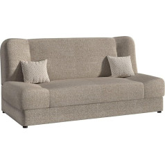 Mirjan24 Jonas Sofa Bed with Bed Base, Permanent Sleeper Sofa, Sofa Couch, Material Mix, Couch from the Manufacturer, Living Landscape