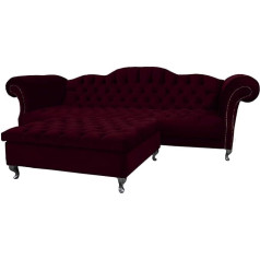 Jvmoebel Chesterfield Sofa Upholstery Designer Couchen Sofa Set Couch 3-Seater No. 45