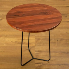 Dbhfgjmn Eingangsbereich Konsolentisch Sofatische Beistell-Tisch Butterfly aus Teakholz und Eisen Holz-Couchtisch