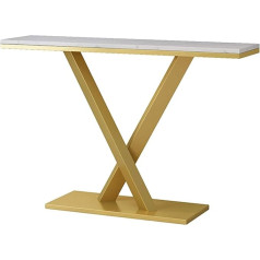 Axdwfd Kitchen Tables Marble Console Table Wall Shelf Living Room Sofa Table Entrance Console Cabinet Tablet Holder