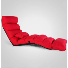 Danbool Klappbarer Lazy Sofa-Stuhl, mit Verstellbarer Rückenlehne, Tatami-Bodenstuhl, Schlafsofa, Couch, Lounge-Sessel, Erkerfenster, zum Lesen, Büro, Zuhause, H 175 x 54 cm