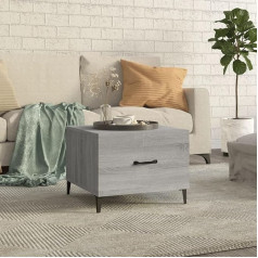 Cinderful Konsole Kleiner Tisch Möbel Zuhause Kaffee Sammeln Multifunktionales Dekor Akzent Sofa Beistelltisch Wohnzimmer Dekor (Color : Grau Sonoma, Size : 50 x 50 x 40 cm (L x B x H))