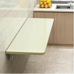 Wandschreibtische für kleine Räume, montierter Klappschreibtisch, herunterklappbarer Schreibtisch, Drop-Leaf-Tisch, schwebender Holzschreibtisch für die Wand, Wäscheklapptisch, Faltbarer Com