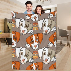 Ririx Überwurfdecke für Hunde, für Bett, Couch, Sofa, Stuhl, Camping und Reisen, leichte Decke, Größe L (203 x 152 cm)