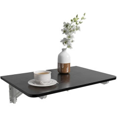 Ralira An der Wand montiertes Regal, klappbarer Wandtisch, Multifunktionsstativ aus Edelstahl, schwimmender Tisch, platzsparender Hängetisch, 60 x 40 x 16 cm, Tisch kann individ