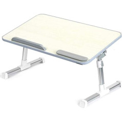 Klapptisch, Verstellbarer Laptop-Tisch, tragbarer Stehbett-Schreibtisch, faltbares Sofa-Frühstückstablett, Notebook-Computer-Ständer, Lesehalter für den Couchboden, doppelter Komfort