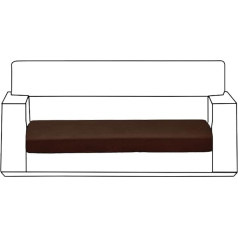 ‎Shanghh Seat Cushion, Stretch Sofa Cushion Covers, Premium Water Resistant High Stretch Jacquard Fabric Couch Seat Cover Slipcover for 2 Seater Sofa Brown