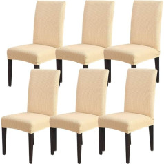 JuneJour Stretch Chair Covers Elastic Chair Covers Protector Chair Covers Christmas Decoration Beautiful Cover 1/2/4/6 Pieces