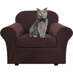 ‎Jianyana jianyana Velvet Sofa Covers 1 2 3 4 Seater Stretch Velvet Couch Cover with 1 Cushion Cover Universal Fitted Sheet Sofa Protective Covers Living Room Dog Pet Furniture Protection
