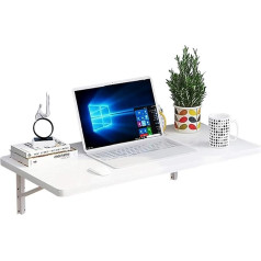 Warooma Wandklapptisch, Massivholz-Wandtisch, Esstisch, Klappbarer Computertisch, Schreibtisch, Kleiner Klapptisch, Größe Optional