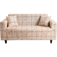 Homeen Sofa Slipcover Elastic Couch Shield, All-Inclusive Couch Dust Cover, Living Room Sofa Covers for Pet Dog, Sofa Protector, Furniture Lid Decoration, L _ 4 Seater (235-300 cm)