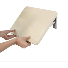 Walldor Wall-Mounted Drop Leaf Folding Table, One-Word Divider for Bathroom/Kitchen Wall, Study Computer Shelf for Small Spaces, Optional in Multiple Sizes, 60 x 36 cm