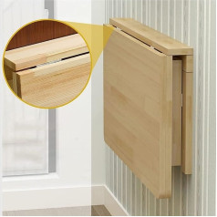 Wandmontierter Tisch, Klapptisch, Drop-Leaf-Tisch, Klappschreibtische aus Holz für Heimarbeit, Küchen-Esstisch, Hängetisch, Balkon, schwebender Laptop-Computer-Schreibtisch (Größe:
