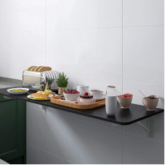 Unsichtbarer, an der Wand montierter Klapptisch, schwimmender Esstisch für die Küche, Ablagetisch, Laptop-Computertisch, Schreibtisch, 27 Größen, für Restaurant, Bar, Zuhause, Büro (60 x 40