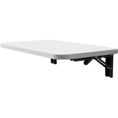 Asdchzen An Der Wand Montierter Schwebender Klapptisch, Zusammenklappbarer Wandschreibtisch Für Kleinen, Platzsparenden Schwebenden Eckschreibtisch (Weiß 50 X 30 Cm/19,6)