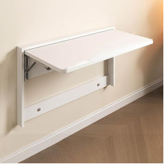 Siocnieqae Wandmontierter klapptisch,platzsparender Hängetisch für Arbeitszimmer, klappbarer Klapptisch,Mehrschichtige Massivholzplatte, Sicherheit geht vor,platzsparend,einfach zu bedienen,belastbar bis 100 kg