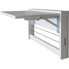 Whyatt Wandklapptisch, Klappbarer Wandtisch für Kleine Räume, Wand Schreibtisch für Heimbüro-Computerarbeitsplatz, Heimküche (Color : White, Size : Large)
