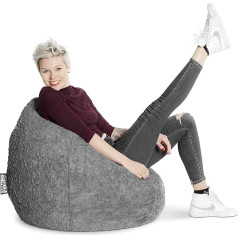 Sitting Point Sitzsack Fluffy XL ca. 220 Liter Mittelgrau