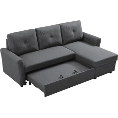 Sswerweq Sitzsackstühle für Erwachsene Convertible Sectional Sofa Couch, Corner Couch Sofa-Bed with Storage for Living Room Apartment