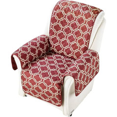 ‎Viva Domo viva domo Reversible Armchair Cover, Seat Cover with Armrests, Armchair Cover, Upholstery Protection, Protective Cover, 179 x 165 cm, Warm and Soft to Protect Upholstery, Bordeaux