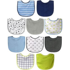 Neat Solutions 10 Pack Water Resistant Bibs Boys