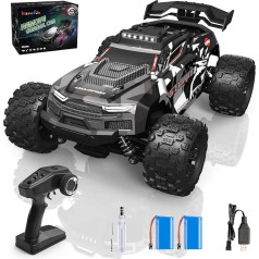 Kizeefun Remote Controlled Car - 2.4 GHz 1:18 High Speed RC Car Offroad Buggy 40 km/h with Lights, 4WD Remote Control Car Toy Drift Car Gift for Children Adults