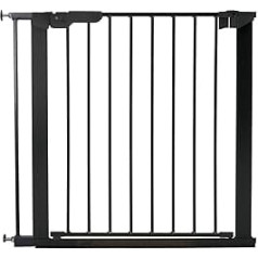BabyDan Premier Pressure-Mounted Door/Stair Gate/Baby Guard, Black 73.5-86.5 cm