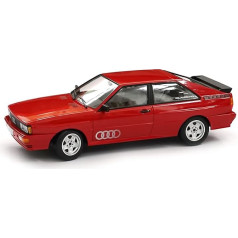 Audi A5-5893 Model Car Quattro Model Year 1980 Scale 1:18 Scale Miniature Model, Red