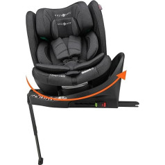 Cozy N Safe Comet I-size Child Seat 40-150 cm Approx. 4-12 Years Old, Child Car Seats, Car Child Seat 360° Rotatable, Car Child Seat, Isofix, Black