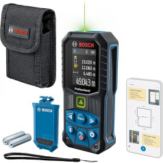 Bosch Professional GLM 50-27 CG, Laser Measure, Blue, Green Laser