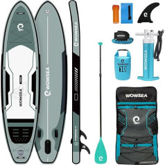 WOWSEA Poseidon P1/P2/P3 Inflatable Paddle Board, Durable and Stable Touring Paddle Board, Travel & Leisure SUP Board with iSUP Accessories, Good Choice for Aquatic Teaching and Recreation