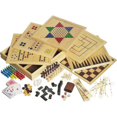 Philos 3102 Wooden Toy Collection with 100 Game Options