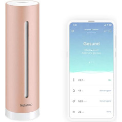 Netatmo air quality meter, temperature, humidity, noise and CO2 sensors