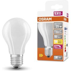 OSRAM LED SuperStar Classic A25 Dimmable LED Light Bulb for E27 Socket, Pear Shape, GL FR, 250 Lumens, Warm White (2700K), Replacement for Conventional 25W Bulbs, Pack of 6