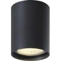 DAWALIGHT Downlight IP65 Recessed Spotlight Surface-Mounted Ceiling Light Modern Design Cylindrical Warm White LED 7 W 3000 K