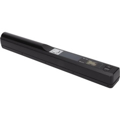 ASHATA Portable Document Scanner, Portable Handheld Scanner 300 600 900 DPI A4 Document Scanner Handheld for Business, Photos, Pictures, Receipts, Books, JPG PDF Format (Black)