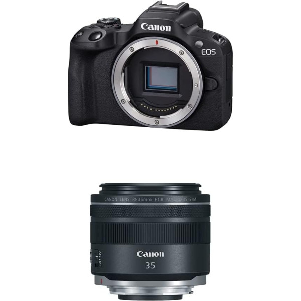 Canon EOS R50 System Camera + Canon RF 35 mm F1.8 Lens