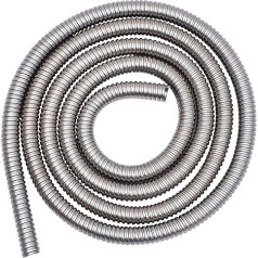 Cabilock Cable Protector Car Wire Metal Cable Marine Hose Wire Cable Sleeve Protector Pipe Sheath Wiring Harness Hose Stainless Steel Silver Stainless Steel Thread Hose Car