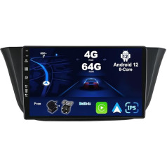 BXLIYER Android 12 IPS Car Radio Suitable for Iveco Daily VI (2014-2021) - [4G+64G] - Built-in DSP/Carplay/Android Car/GPS - LED Camera + MIC - 9 Inch 2 DIN - SWC 4G WiFi BT DAB Fast-boot 360 Camera